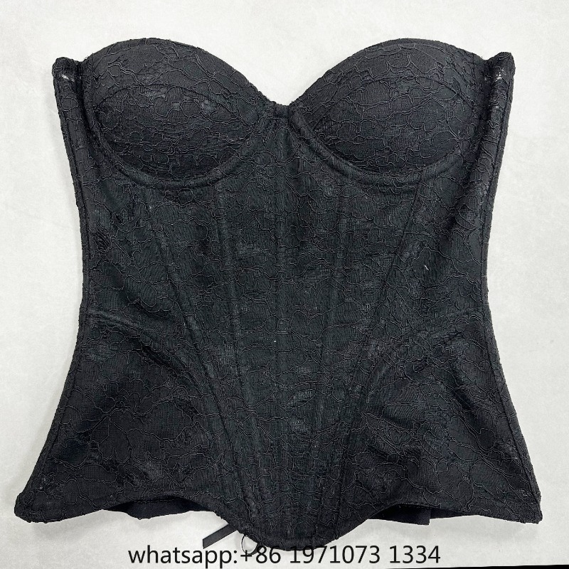 Boning Corset Steel - Женский кружевной корсет-бюстье класса люкс для