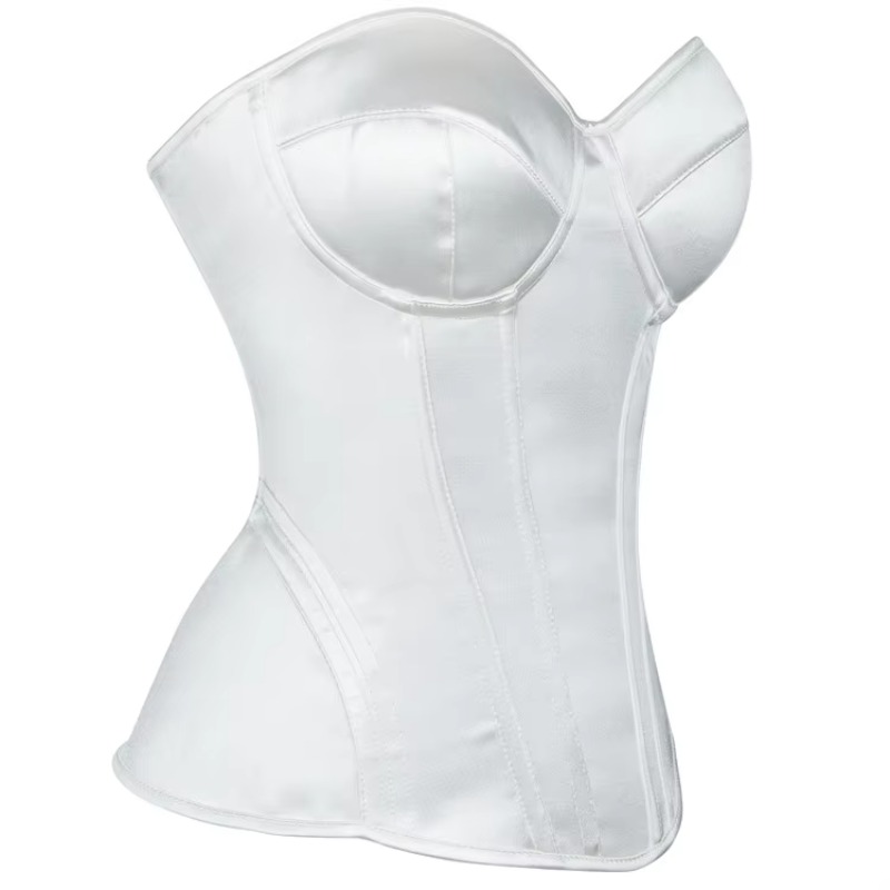 Белый корсет для женщин, бюсть – обзор и цена Boning Corset Steel