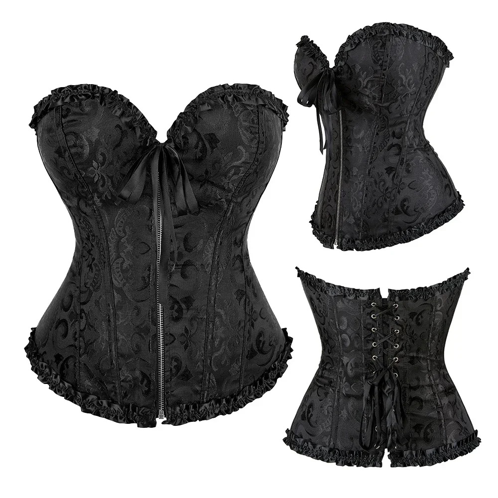 Корсет-бюстье на молнии с жакк – обзор и цена Boning Corset Steel