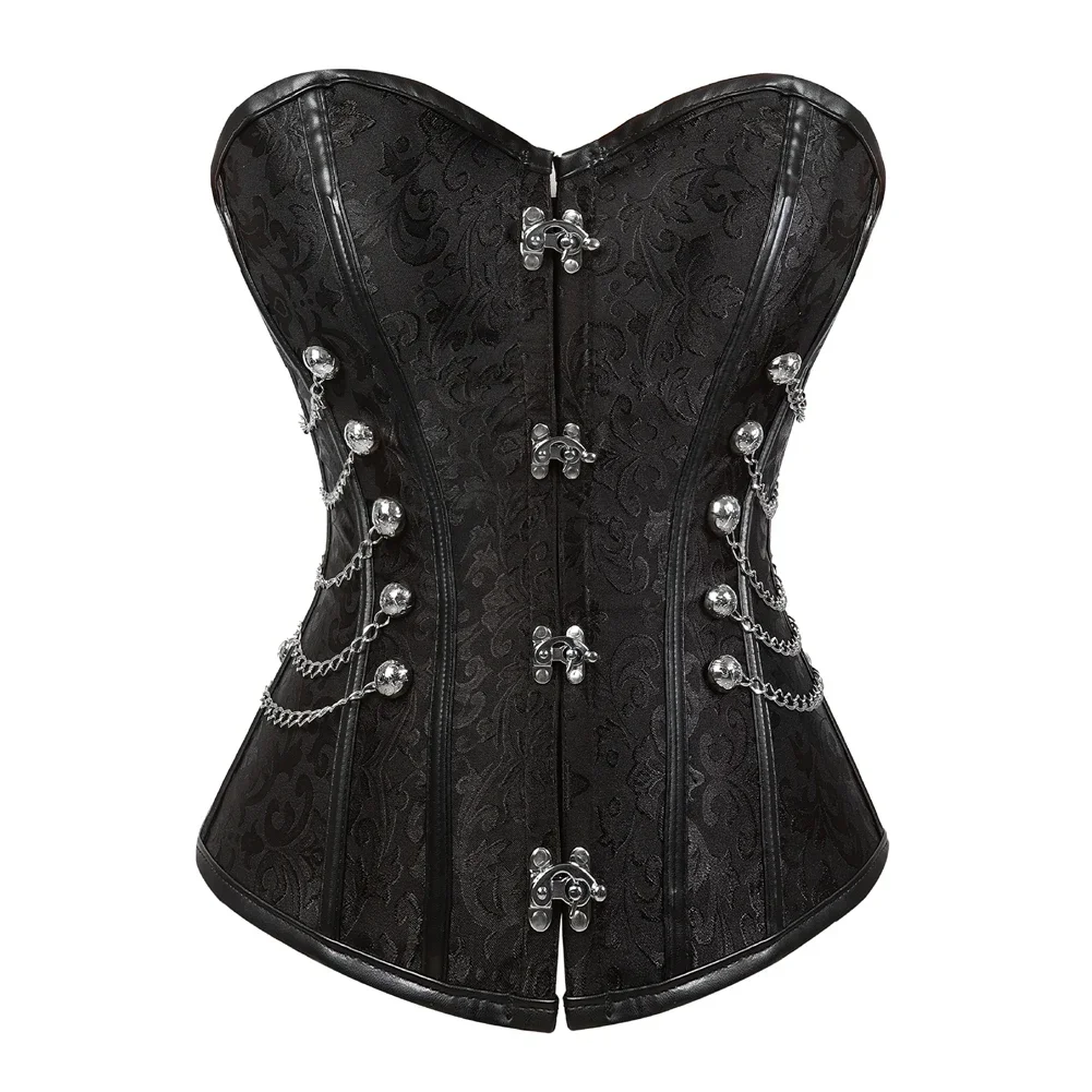 Женский пиратский корсет, кожа – обзор и цена Boning Corset Steel